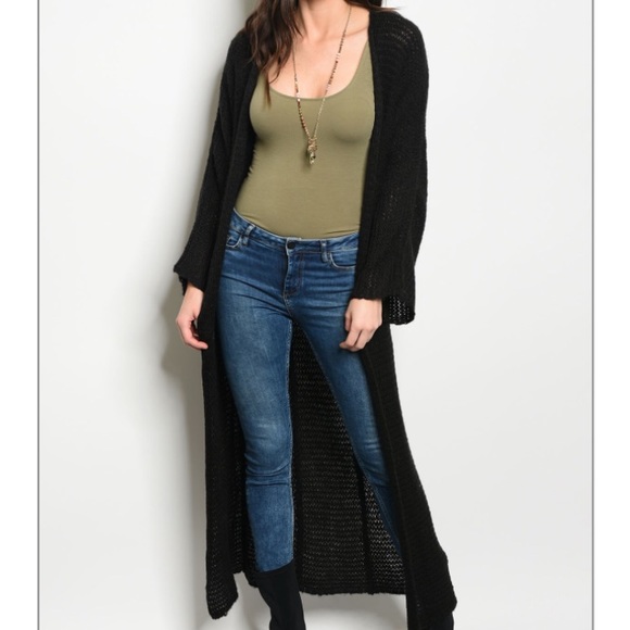 ❤️ LAST ONE NEW S black sweater long cardigan - Picture 2 of 3